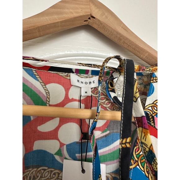 NWT RHODE Resort Anya Mini Dress Chain Print M - Picture 7 of 15